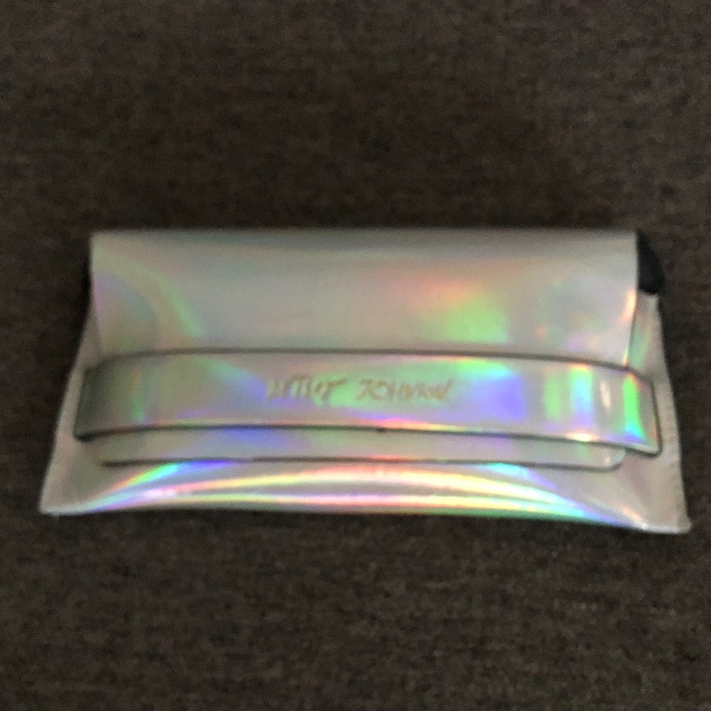 Betsey Johnson Silver Eyeglass Case